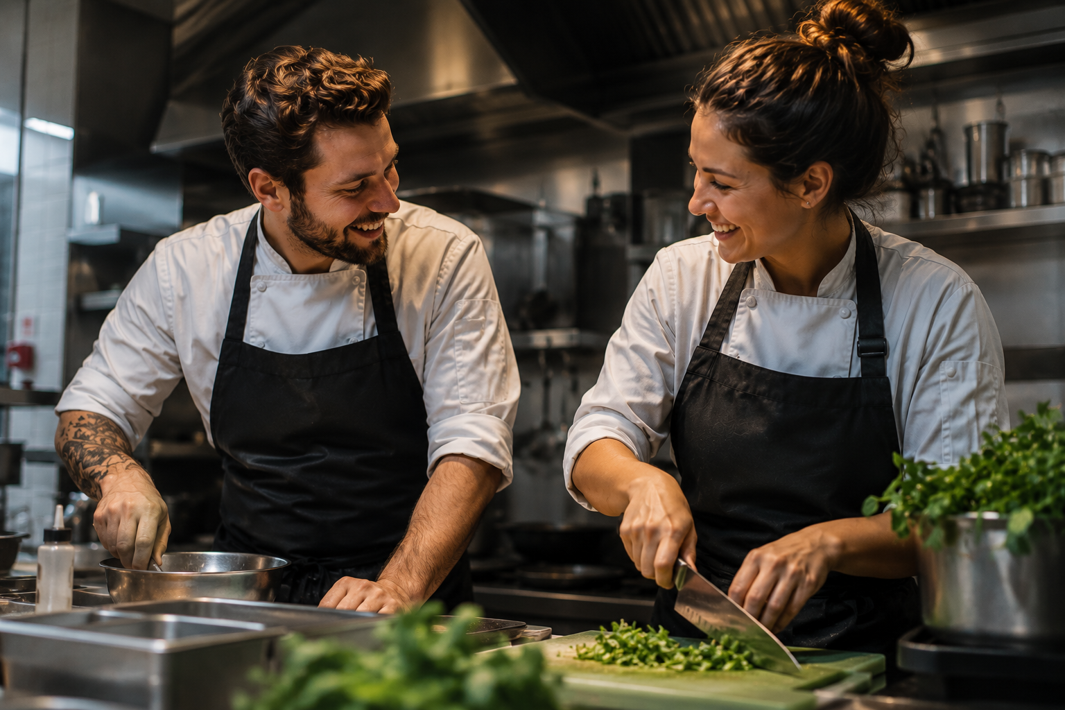 zelfstandig werkende koks sous chefs