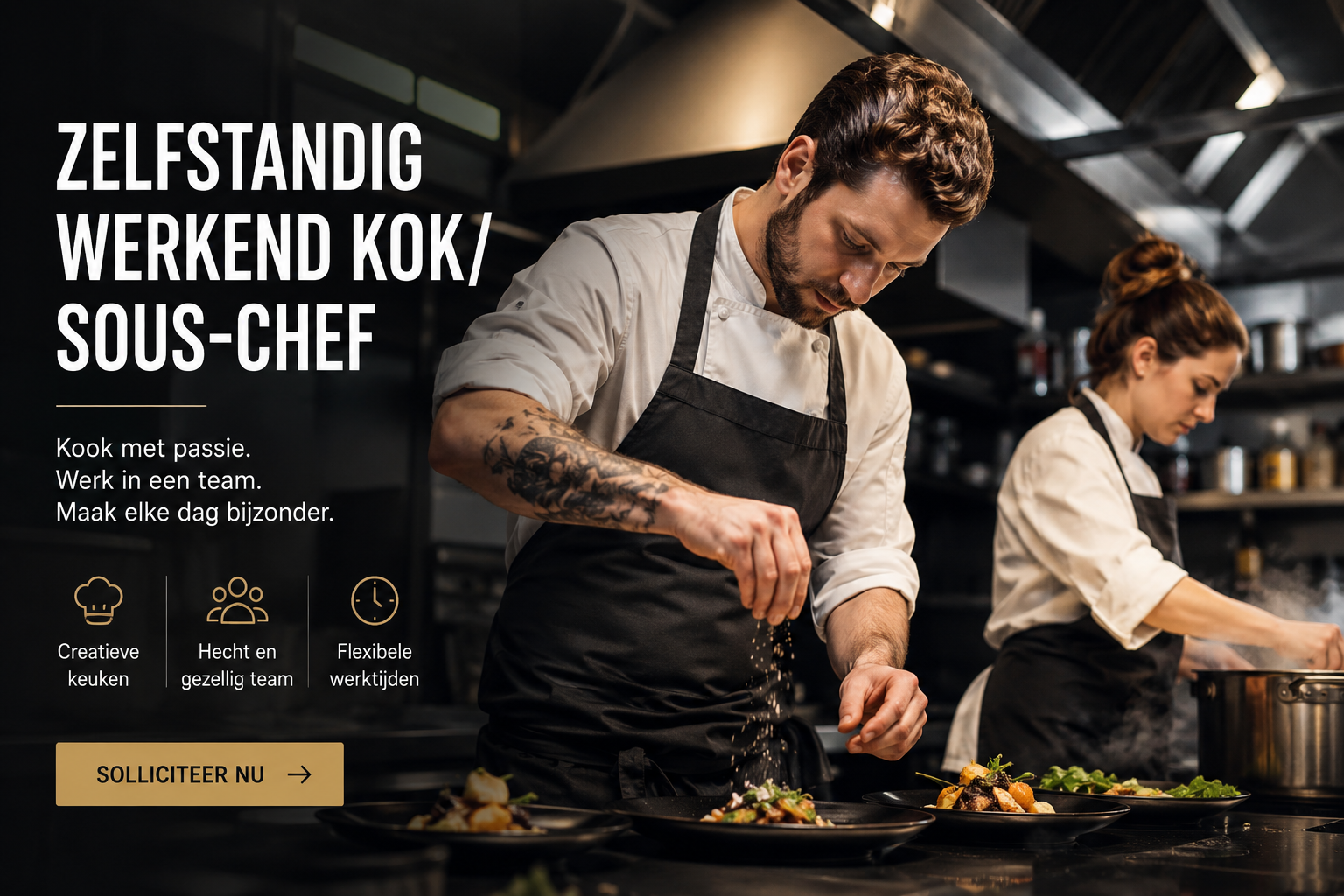 Zelfstandig werkend kok sous-chef